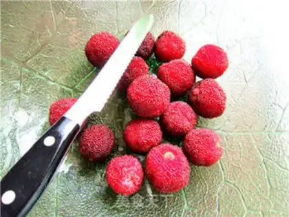 Make Ice cream and plum juice step 1