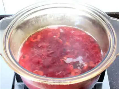 Make Ice cream and plum juice step 6