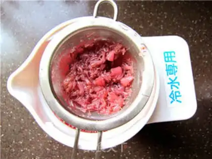 Make Ice cream and plum juice step 7
