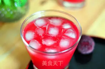 Make Ice cream and plum juice step 8