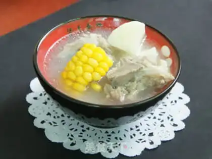 Make A fresh, light mountain corn bouquet soup step 8