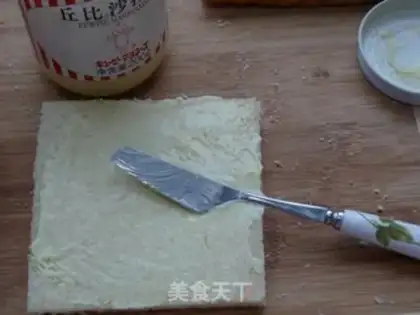 Make Egg ham sandwich step 2