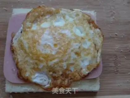 Make Egg ham sandwich step 5