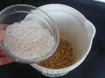 Make Peach oatmeal juice step 2
