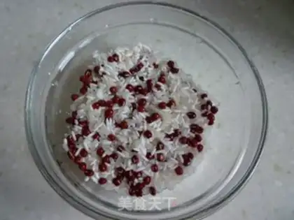 Make Red bean rice congee step 1