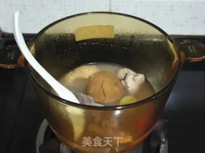 Make Monkey-head mushroom-leung bone soup step 12