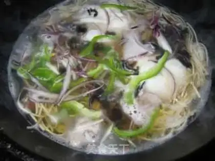 Make Sea cucumber noodles step 6