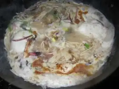 Make Sea cucumber noodles step 9