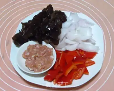Make ♪ Wood and black tofu ♪ step 1
