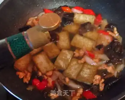 Make ♪ Wood and black tofu ♪ step 10