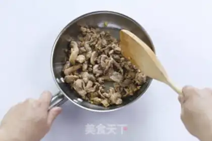 Make Fresh tea mushrooms, fried duck step 2