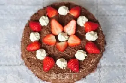 Make Black forest cake step 15
