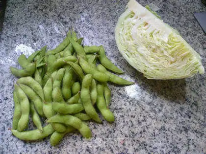 Make Soybeans and cabbage step 0