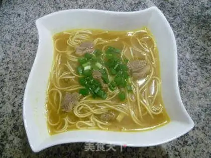 Make Curry beef ramen step 14