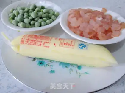 Make Peas and shrimp, Okja step 0