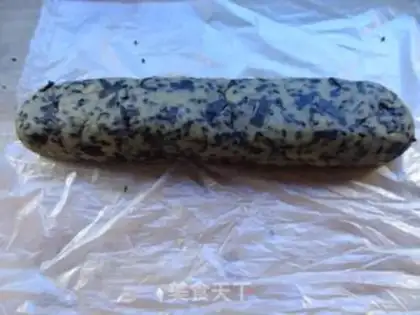 Make Black Sesame Seaweed Biscuit step 9