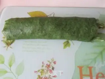 Make A spinach chicken roll step 14