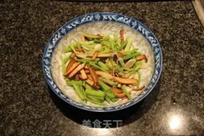 Make Celery fried beans step 6