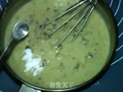 Make Green bean cream ice cream step 14