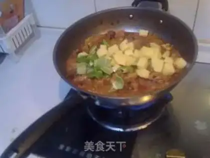 Make Potato chicken step 4