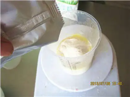 Make Mango tomatoes, double pudding step 3