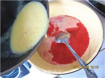 Make Mango tomatoes, double pudding step 8