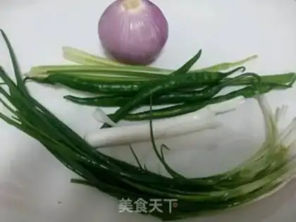 Make Onion hand tore chicken step 4