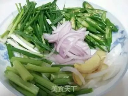 Make Onion hand tore chicken step 5