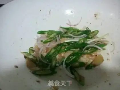 Make Onion hand tore chicken step 7