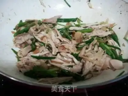 Make Onion hand tore chicken step 9