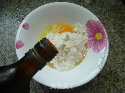 Make Onion egg pancake step 2