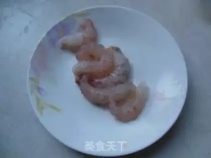 Make Cream shrimp tofu step 1