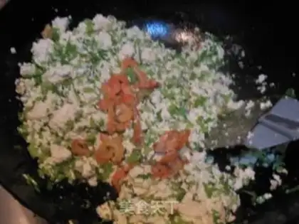 Make Cream shrimp tofu step 9