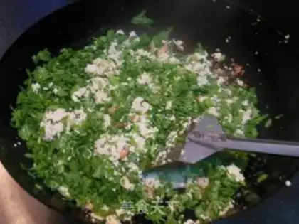 Make Cream shrimp tofu step 10