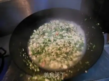 Make Cream shrimp tofu step 11