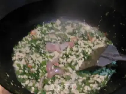 Make Cream shrimp tofu step 12