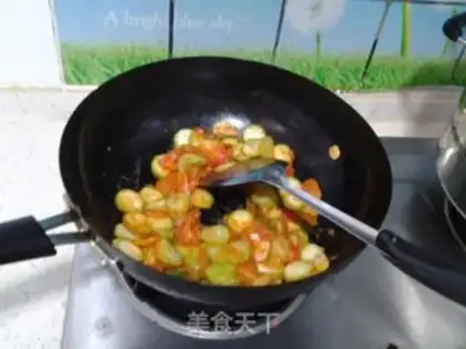 Make Smelt fried eggs step 4