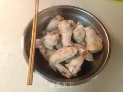 Make The chicken wings of mushrooms step 1
