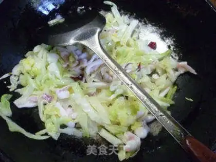 Make The cabbage is fired step 8