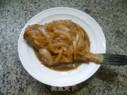 Make Onions burn rubber fish step 13