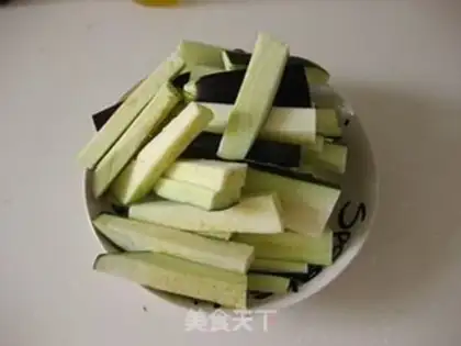 Make Salt fish eggplant step 4