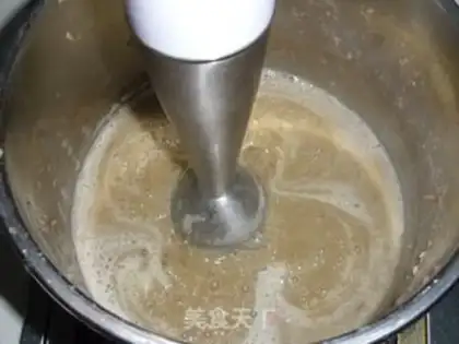Make The rice green bean ice cream step 2