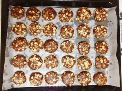 Make Red sugar oatmeal cookies step 4