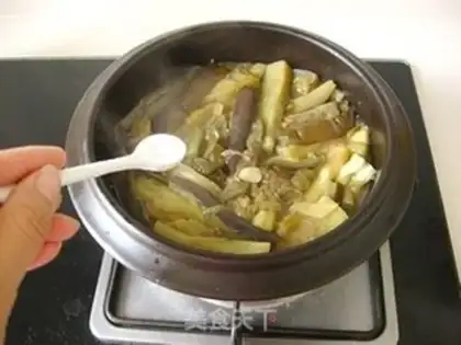 Make Salt fish eggplant step 15