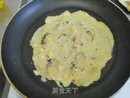 Make Banana egg burrito step 8
