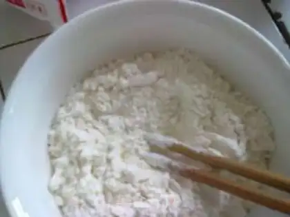 Make Cut the pecan muffin step 1