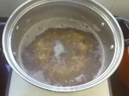 Make Red sugar congee step 4
