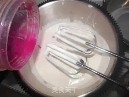 Make Flamingo ice cream step 6