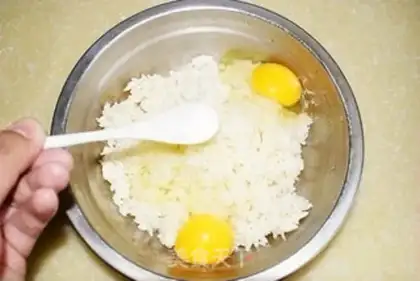 Make Seafood egg fried rice step 6