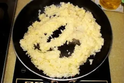 Make Seafood egg fried rice step 9